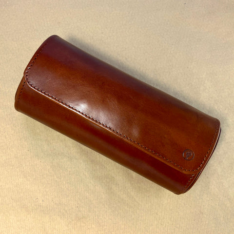 Luxurious watch roll made of cowhide