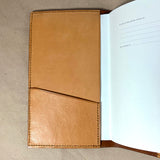 Leather cover for notebooks two-tone