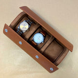 Luxurious watch roll made of cowhide