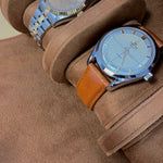 Luxurious watch roll made of cowhide