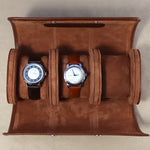Luxurious watch roll made of cowhide