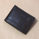 Rustic wallet made of calf leather