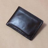 Rustic wallet made of calf leather